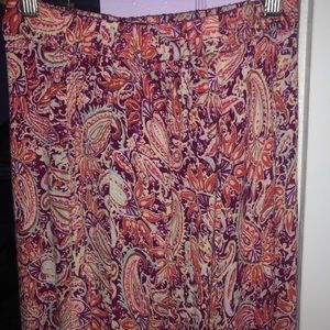 Billabong pink/purple patterned maxi skirt